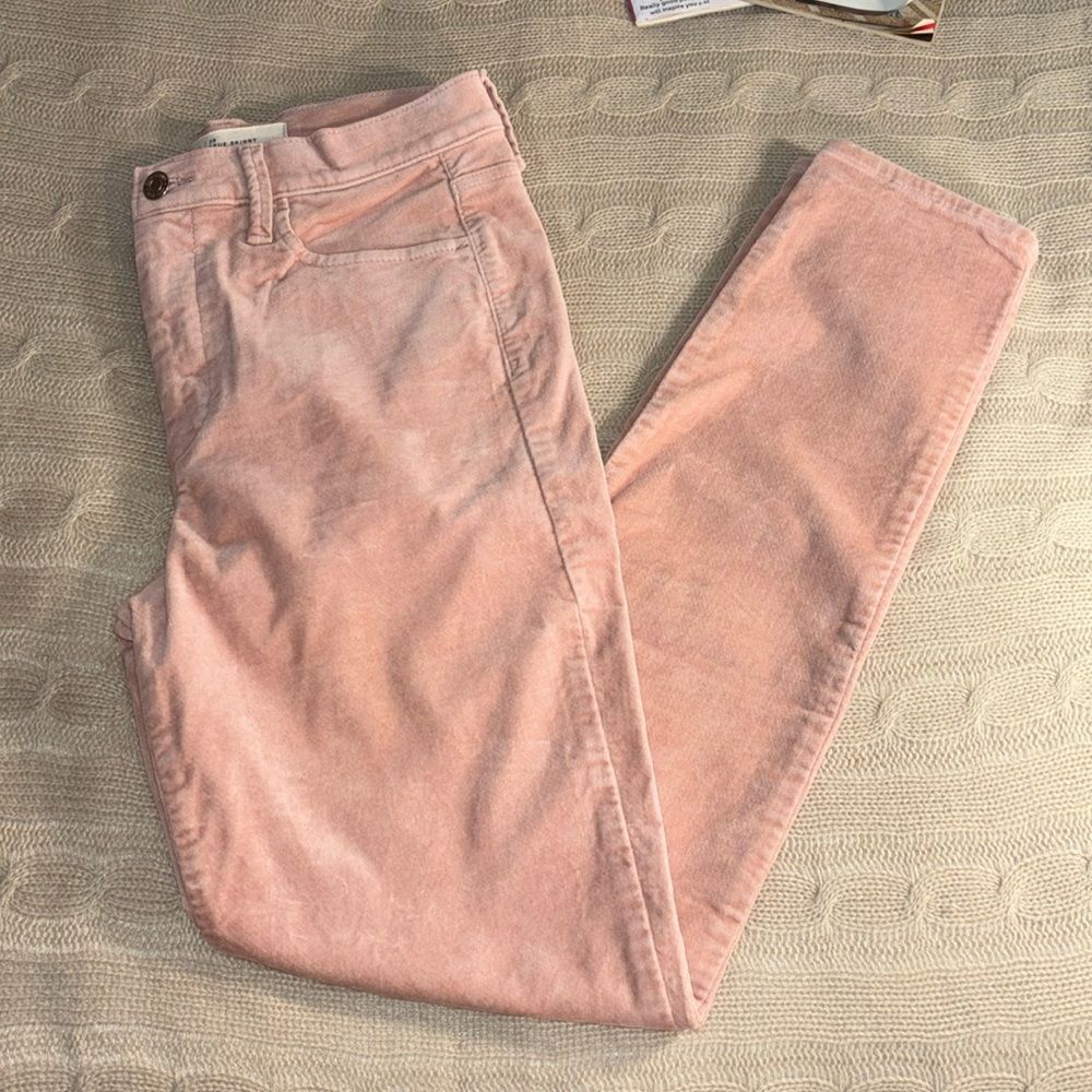 Gap True Skinny Super High Rise Stretch Velour Pants - size 29